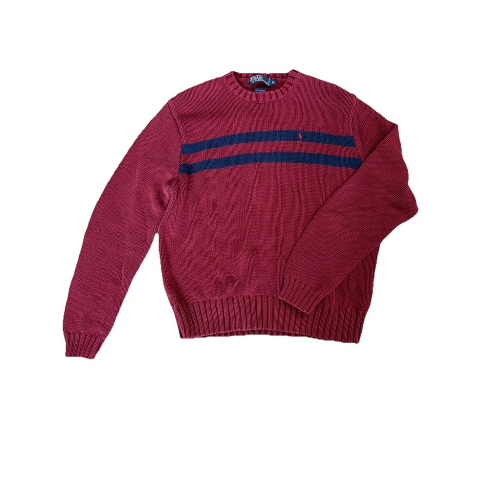 Vintage Polo Ralph Lauren Sweater Men XL Crewneck Cotton Heritage Ivy League